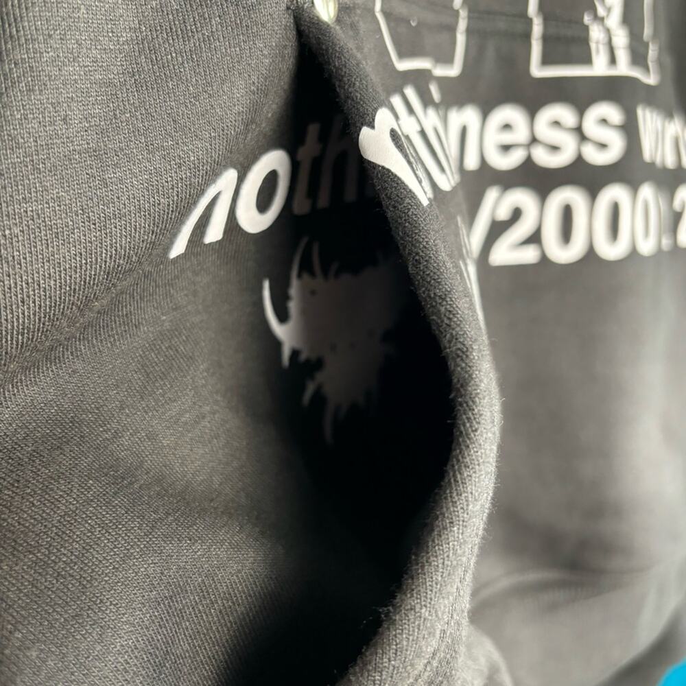 Absurdist Clothing Nothingness Hooded Sweatshirt Streetwear Hoodie Black Size M - Picture 4 of 8